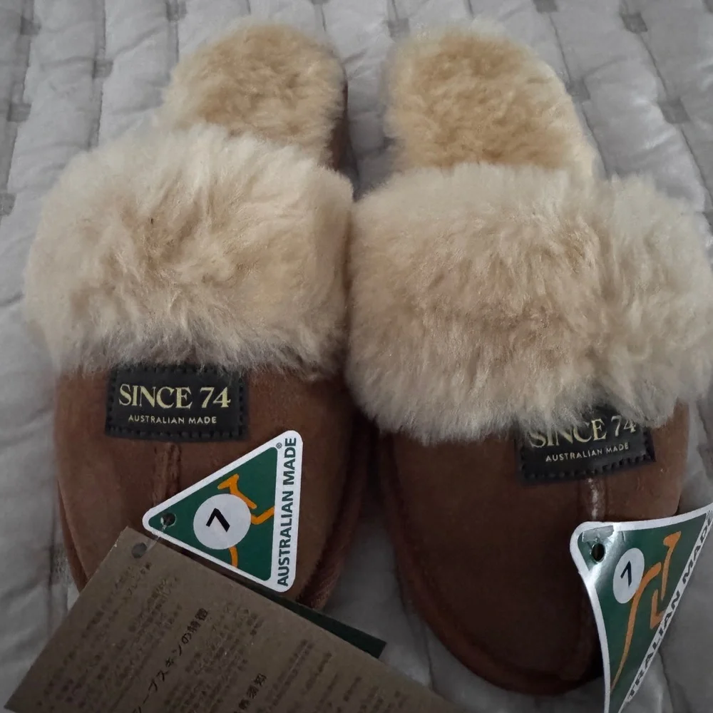 Since 74  Sheepskin Slippers - Chestnut - Picture 8 of 10